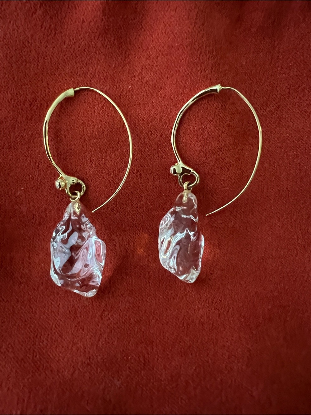 Alexis Bittar Gold Crystal Statement Drop Earrings Designer
